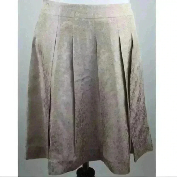 Meritage Skirt 6 Lavender Floral Pleated Career - Picture 1 of 5
